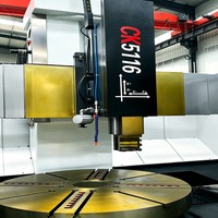 Tour vertical CNC CK5116, diamètre de tournage max. 1600 mm, pièce à travailler 5000 kg, tourelle 4 postes, colonne simple, usage intensif