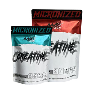 Custom Red Black White Stand Up Zipper Pouch for 300g Creatine Sports Supplement Powder Packaging <b>Bag</b> - Product Image 4