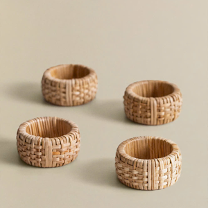 Servilletas de ratán natural elegantes y con estilo, servilleteros modernos, servilletero elegante y elegante de Artex Thien Thanh - Product Image 1