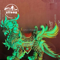 Animatronic Dinosaur Ride Electric Life Size Chinese Dragon Walking Kylin Kids Ride à vendre