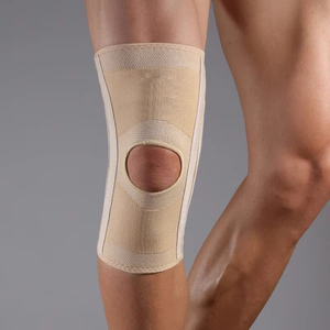 <span class=keywords><strong>Genouillère</strong></span> en nylon respirante à logo personnalisé, stabilisateur de ressort tricoté en 3D pour la <span class=keywords><strong>course</strong></span> et le soulagement des douleurs sportives - Product Image 1