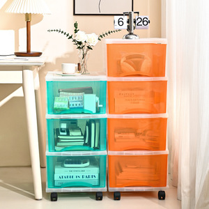 Storage Cart Multi Tier Movable Drawer Organizers For Living Room Kitchen Dormitory Snack Storage Easy Cleaning Rectangle 5 - Product Image 3
