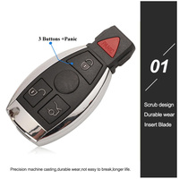 Clé de voiture 315 MHz FCCID IYZ3317 3+1 boutons compatible puce NEC 2000-2010 Classe C E S Sprinter Viano Vito FskSmart Mercedes Benz