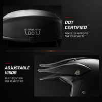 Casque de moto pour adultes et adolescents, casque complet pour vélo de montagne, casque de karting, casque de course pour adultes et enfants