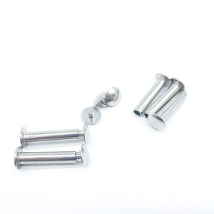 Rivets tubulaires en alliage d'aluminium pour hommes et femmes, 2 pièces, rivets à double capuchon, directement de l'usine - Product Image 1