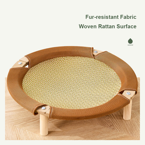 <span class=keywords><strong>Cama</strong></span> Elevada <span class=keywords><strong>para</strong></span> Gatos con Tela Transpirable <span class=keywords><strong>de</strong></span> Ratán o Sisal - Product Image 3