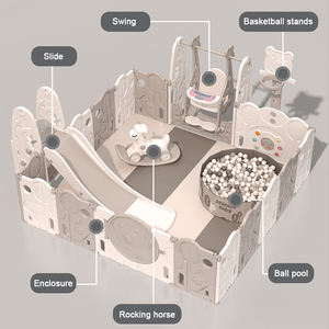 <span class=keywords><strong>Parque</strong></span> Infantil para Bebés, Corralito Plegable para <span class=keywords><strong>el</strong></span> Hogar, Corralitos para Bebés, Valla para Niños Pequeños, Corralito para Bebés con Tapete - Product Image 5