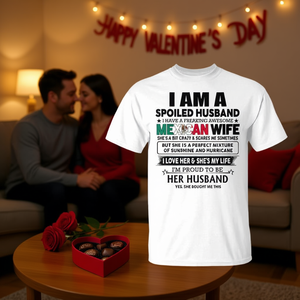 Camiseta del Día de San Valentín: Esposa mexicana, la amo y ella es mi vida - Product Image 3