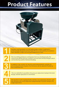 Mesin Penggiling Padi <span class=keywords><strong>Stainless</strong></span> <span class=keywords><strong>Steel</strong></span> Pertanian Multifungsi Berkualitas Tinggi Mesin Pengupas Kulit Padi 220V 2.2-3KW 150kg/jam - Product Image 3