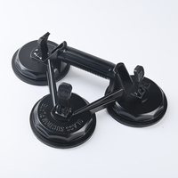 Ventouse manuelle robuste avec patins en caoutchouc pour le déplacement de panneaux de verre, dalles de marbre et dalles de roche, compatible OEM