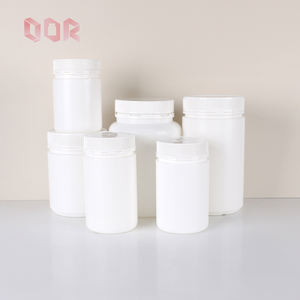 Frascos de polvo de plástico de boca ancha sellados blancos gruesos 250ml 300ml 350ml 500ml para tabletas de píldoras y gránulos de sal de explosión - Product Image 1