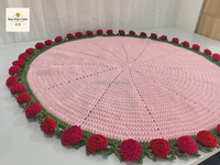 Bouquet multifonctionnel à motif floral crocheté à la main Tapis de couette Châle Journée de l'enseignant ou cadeau de déesse/petite amie