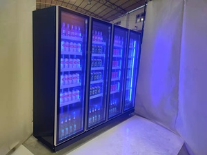 Gewerbliche Kühlgeräte <span class=keywords><strong>3</strong></span> Türen Luftkühlung Getränke aufrecht Display Kühler Gefrier schrank Kühlschrank - Product Image 3