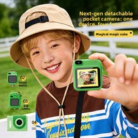 Nouvelle montre-caméra de poche détachable de nouvelle génération, caméra numérique sportive 4-en-1 avec écran de 1,54 pouces, matériau ABS, cadeau
