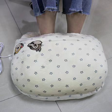 Custom Logo Accepted Hot Sale Winter Women 100% PP Cotton Super Soft Usb Heated Electric Foot Warmer