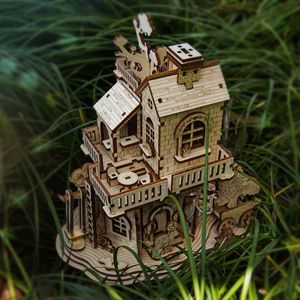Modèle <span class=keywords><strong>de</strong></span> maison dans les arbres 3D en bois, puzzle à assembler soi-même, jouet éducatif intellectuel, cadeau d'anniversaire parfait pour les enfants - Product Image 2