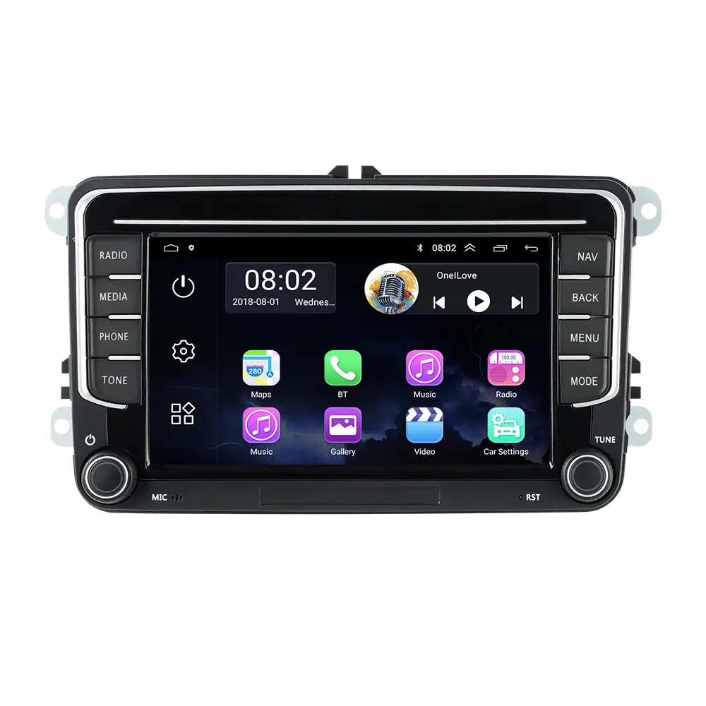 MEKEDE Autoradio Für 7 Zoll VW Golf Polo Tiguan Passat SITZ Leon Skoda Octavia VW Auto Video 4G Android 11 Car Player Carplay