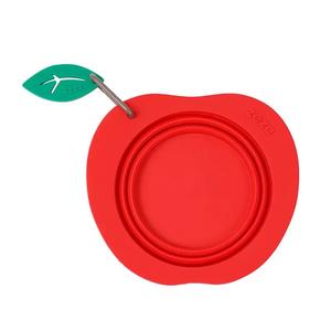 Mangkuk buah jeruk mewah desain ramah lingkungan silikon, mangkuk hewan peliharaan dapat dilipat, Anti tumpah makanan dan air untuk anjing dan kucing - Product Image 1