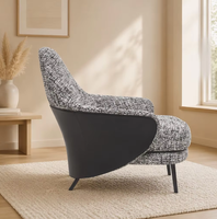 Fauteuil inclinable de relaxation en tissu velours, fauteuil de loisirs à haut dossier, de style moderne, nouveau, pour salon,
