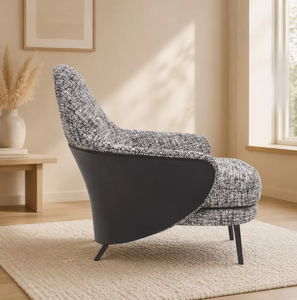 Poltrona Relax di Design Moderno Reclinabile in Velluto, Poltrona <span class=keywords><strong>da</strong></span> Salotto per il Tempo Libero con Schienale Alto - Product Image 3