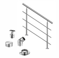 Poteau de main courante de raccords de balustrade SUS304 enduit de poudre noire installée sur le côté pour le projet de garde-corps de câble de pont extérieur résistant aux intempéries