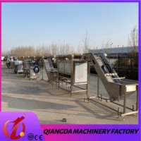 QD 500kg/uur Commerciële Volledig Automatische SUS304 Hoge Efficiëntie Banaan-Aardappelchipsmachine Nieuwe Hot Sale Gepuffte Voedingsmiddelen