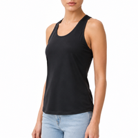 Débardeur de sport léger pour femme en tissu mesh personnalisé, séchage rapide, respirant, conception OEM, pour la course, l'entraînement et le fitness