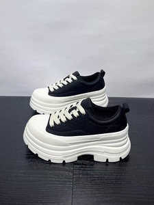Chaussures en toile blanches et noires, style décontracté, pour hommes et femmes, baskets de sport plates, chaussures de marche, baskets classiques tendance - Product Image 5