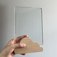 Trophées en cristal de bois en forme de nuage personnalisés, souvenirs, prix en cristal de bois en forme de nuage MH-N494