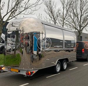 Food Truck Vintage Personnalisé OEM Entièrement Équipé pour la Vente de Nourriture, de Burgers, de Boissons, de Café, Kiosque Mobile de Rue - Product Image 2