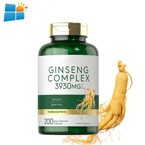 OEM/ODM/OBM meningkatkan kekebalan korea Amerika ekstrak Ginseng merah Panax kapsul Ginseng Amerika