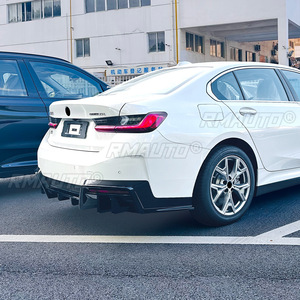 สปอยเลอร์กันชนหลัง ดิฟฟิวเซอร์ สปลิตเตอร์ ลิป ครีบกันชนหลัง สำหรับ BMW ซีรีส์ 3 I3 ปี 2022+ อุปกรณ์ตกแต่งรถยนต์ - Product Image 4