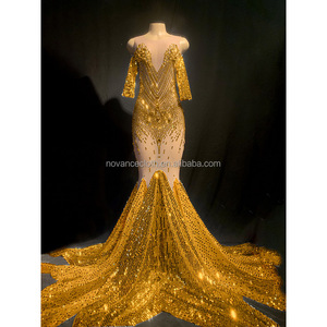 Ever Novance — <span class=keywords><strong>robe</strong></span> longue <span class=keywords><strong>de</strong></span> soirée, vêtements femmes décontractées, en paillettes et diamants, robes élégantes <span class=keywords><strong>de</strong></span> soirée, <span class=keywords><strong>de</strong></span> bal, d'anniversaire, Y1674, <span class=keywords><strong>2021</strong></span> - Product Image 2