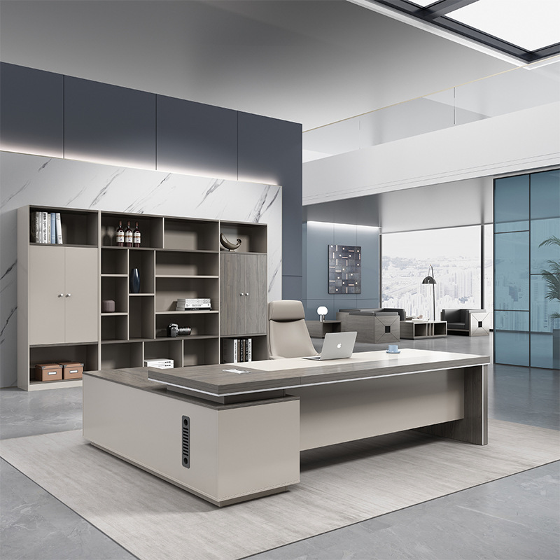 Solid Wood Executive Office Desk a
