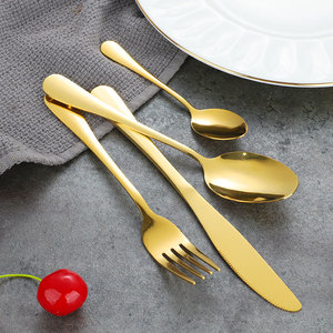 गर्म बेच 24 Pcs उपहार सेट के साथ सोने Flatware स्टेनलेस स्टील कटलरी सेट बॉक्स 24 pcs Flatware सेट - Product Image 4