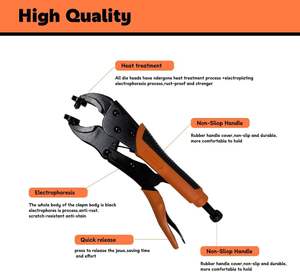 भारी शुल्क स्नैप फास्टनर टूल किट, समायोज्य सेटर के साथ पंचिंग फ़ंक्शन, 100 सेट बोट कवर स्नैप के साथ 15 मिमी स्नैप उपकरण - Product Image 3