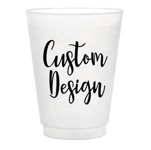 Custom Logo 12oz Frosted Plastic PP BPA-FREE <b>Cups</b> <b>Reusable</b> Wedding Party Event Drinkware with logo - Product Image 1