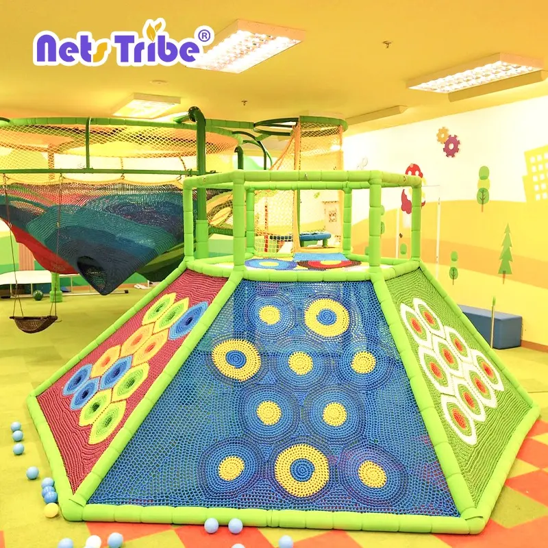 Parque de Atracciones para niños, patio de juegos suave para interiores y exteriores, equipo de juegos de ganchillo