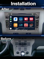 DVD Navigasi Mobil Android 16 7 Inch Warna Abu-abu untuk Opel Vauxhall Astra Corsa Zafira 2004-2011 Wireless CarPlay DSP 8GB 128GB Stok EU