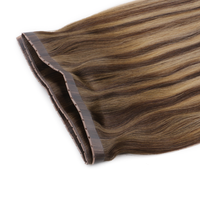 Extensions de cheveux vierges à cuticules intactes, qualité Remy, double tirage, avec bande adhésive PU et trou, invisibles, Genius Butterfly