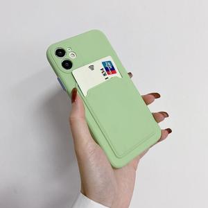 Bonbons couleur couverture de téléphone tpu souple pour <span class=keywords><strong>iphone</strong></span> 12 pro 12 min <span class=keywords><strong>11</strong></span> pro max étui <span class=keywords><strong>avec</strong></span> <span class=keywords><strong>porte</strong></span>-cartes - Product Image 2