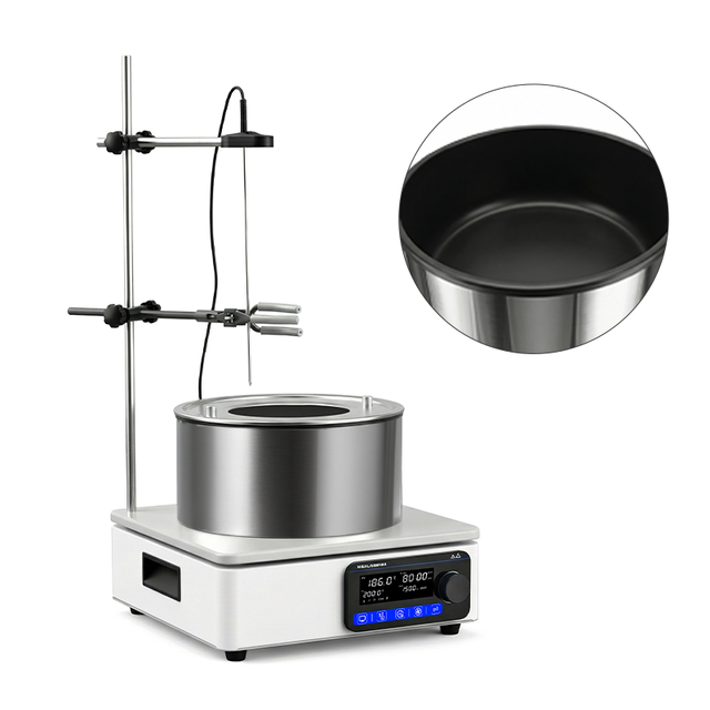 Laboratory Heat Collection Magnetic Stirrer 2L 3L 5L 0-2500RPM Dry-out  Lab Instrument