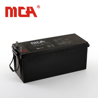 Batteries au plomb VRLA MCA FC12-160 12V 160Ah pour stockage d'énergie solaire, appareils électroménagers, voiturettes de golf, onduleurs et jouets