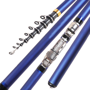 3,6 m 4,5 m 5,4 M 6,3 m Pesca 80-150g Cañas telescópicas de fundición de Surf Caña de pescar telescópica de fibra de carbono - Product Image 1