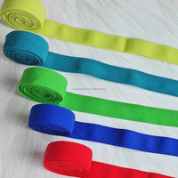 Bande élastique souple et fine de 1,5 cm, teinte sur mesure, pour ourlets, accessoires de survêtements et couture de vêtements