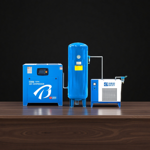 BEST Portable Lubricated 7.5 KW 380V 8 bar <b>Screw</b> Air Compressor with 0.6 m Air Air Dryer Air Cooled Engine <b>Pump</b> 1.1 M/min - Product Image 4