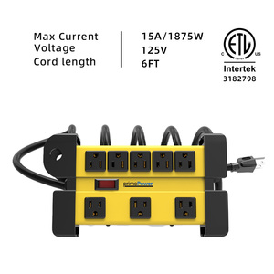 Nhà Máy Trực Tiếp Trung Quốc Góc Phải Phẳng Cắm Điện Dải Nhỏ Gọn Di Động Ngoài Trời Thời Tiết Môi Trường Điện Dải - Product Image 2