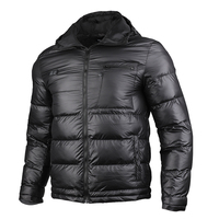 Veste chauffante intelligente en duvet noir neige, avec batterie électrique Vinmori, pour homme