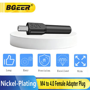 एम 4.0 केले प्लग नर से 4 मिमी मादा एडाप्टर-शुद्ध तांबे इंजेक्शन-पिघला हुआ लालटेन कनेक्टर - Product Image 3