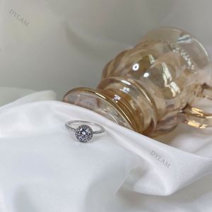 Bijoux Dylam en stock, faible MOQ, diamant brillant de haute qualité, pierre CZ 5A, bague de fiançailles et de mariage en argent sterling S925 pour femmes - Product Image 3